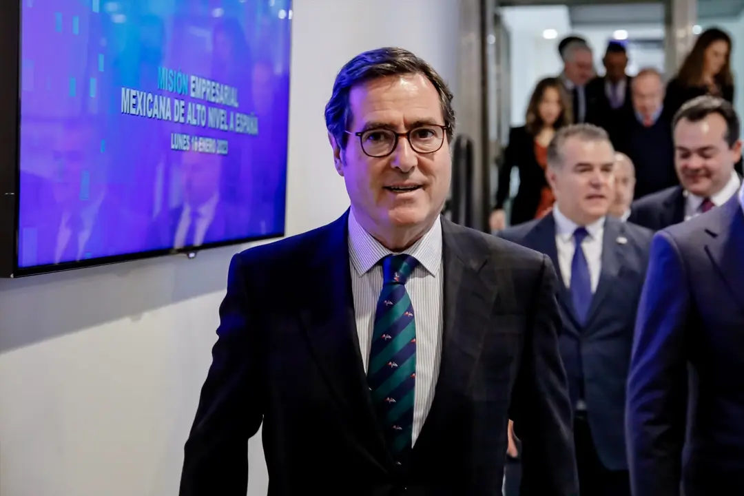 El presidente de CEOE, Antonio Garamendi. E.P. / Carlos Luj&aacute;n