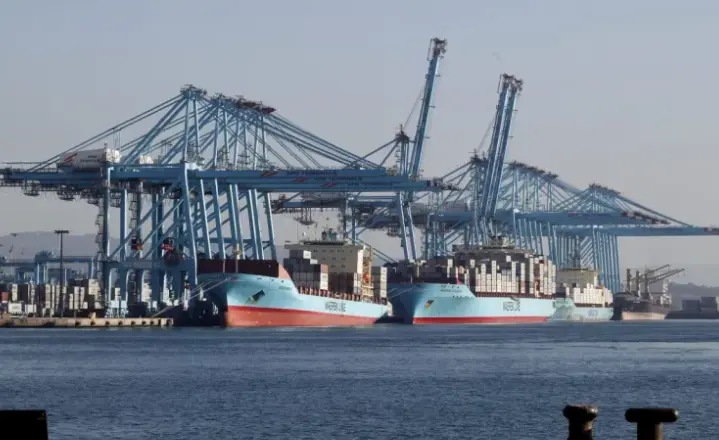 La terminal de Maersk en el puerto de Algeciras (C&aacute;diz). EFE / A.Carrasco Ragel