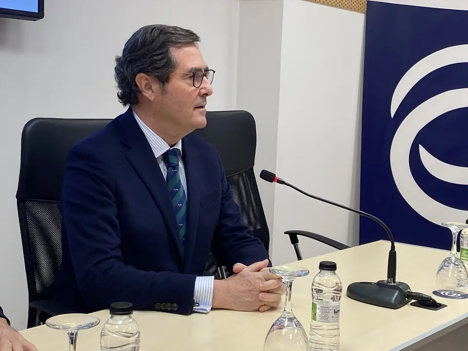 El presidente de CEOE, Antonio Garamendi. E.P.