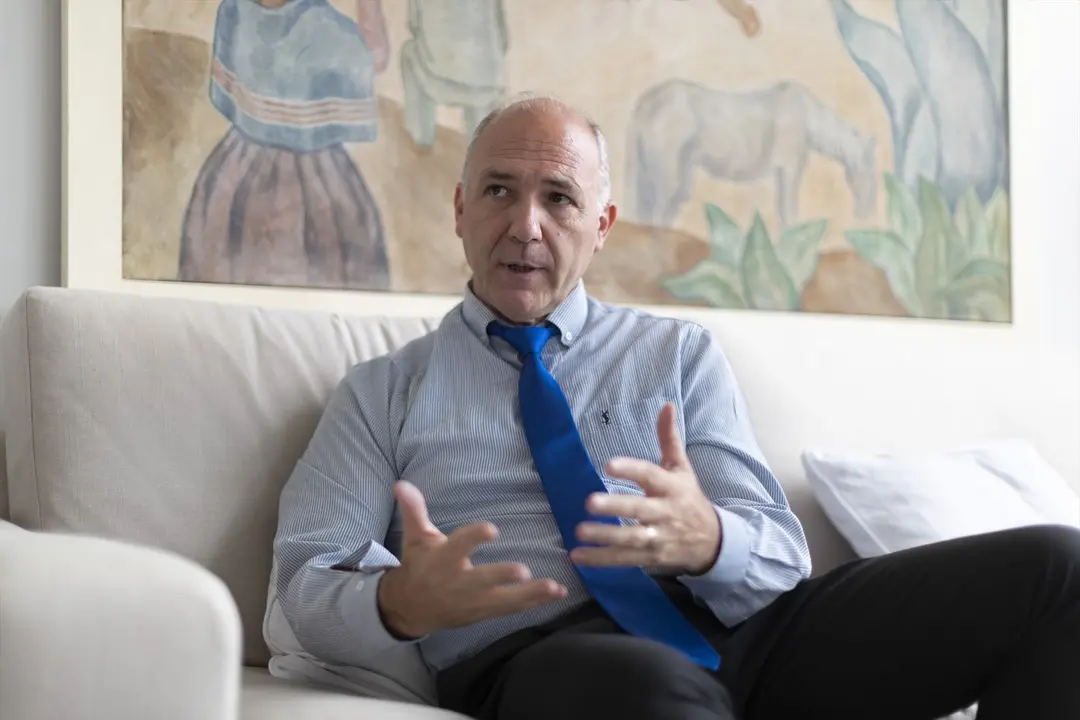 El ministro argentino de Malvinas, Guillermo Carmona. E.P.