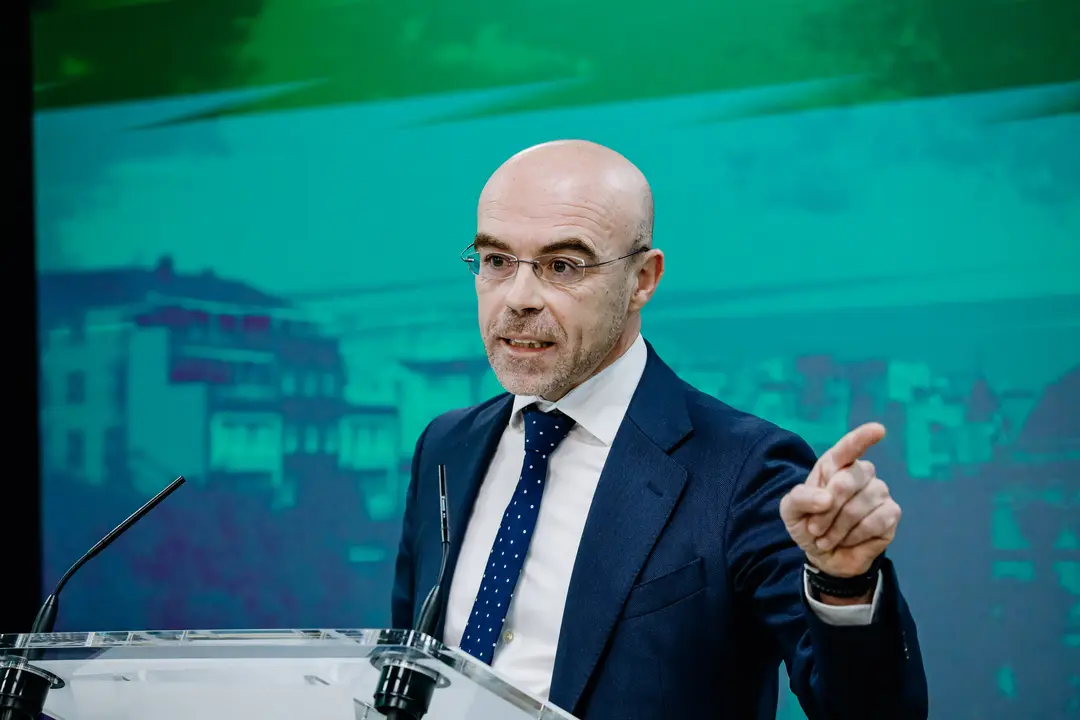 El portavoz del Comit&eacute; de Acci&oacute;n Pol&iacute;tica de Vox, Jorge Buxad&eacute;. E.P. / Carlos Luj&aacute;n