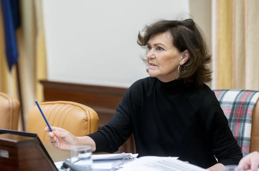 La diputada del PSOE, Carmen Calvo. E.P.