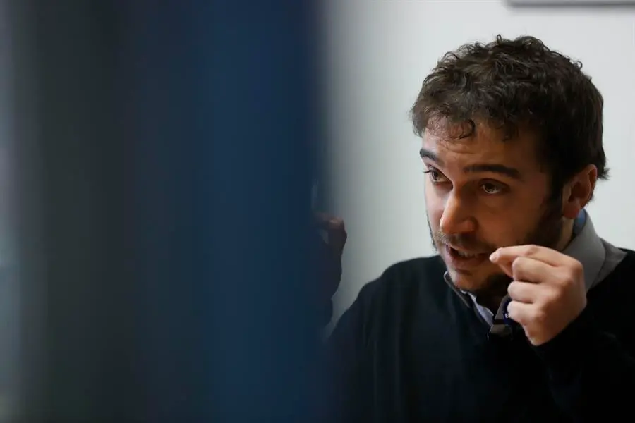 V&iacute;ctor Palomo, abogado del Sindicato de Inquilinas (SI). EFE / Javier Liz&oacute;n