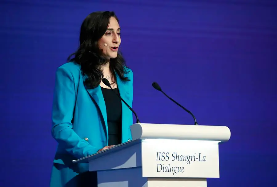 La ministra de Defensa canadiense, Anita Anand. EFE / HOW HWEE YOUNG