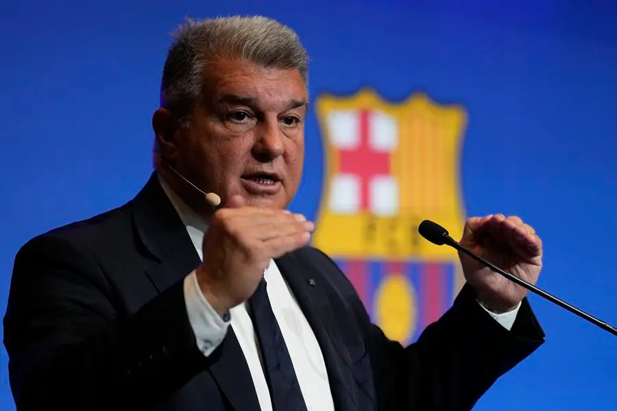 El presidente del Barcelona, Joan Laporta. / Alejandro Garc&iacute;a