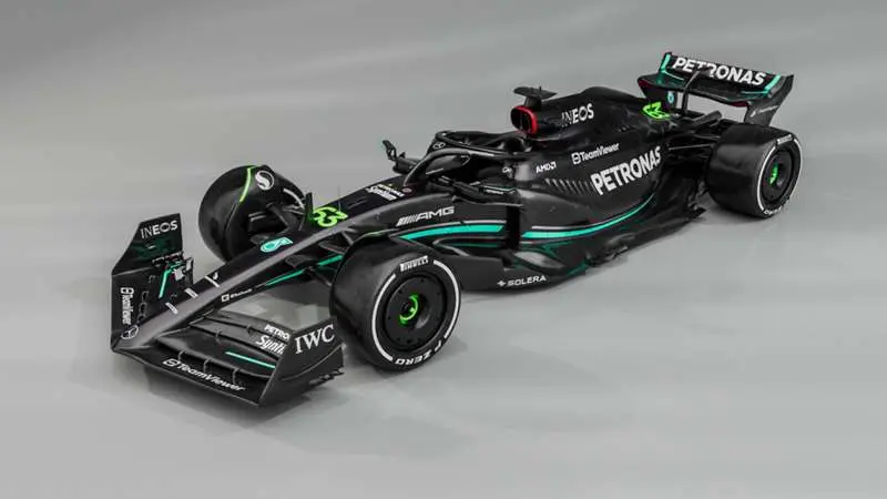 Monoplaza de Mercedes para la pr&oacute;xima temporada de F&oacute;rmula 1. / Mercedes