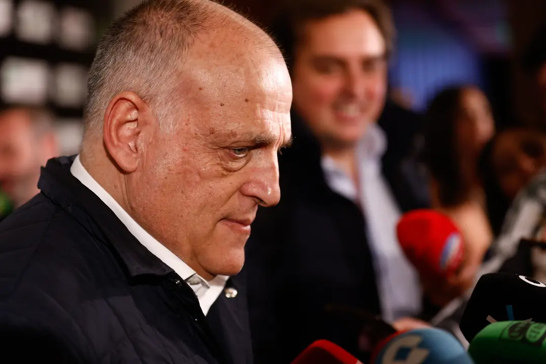 Javier Tebas, presidente de la LFP. /  AFP7