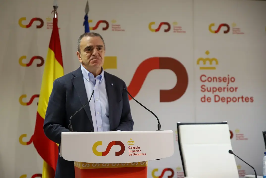 El presidente del CSD, Jos&eacute; Manuel Franco, una la inauguraci&oacute;n de un foro. / CSD