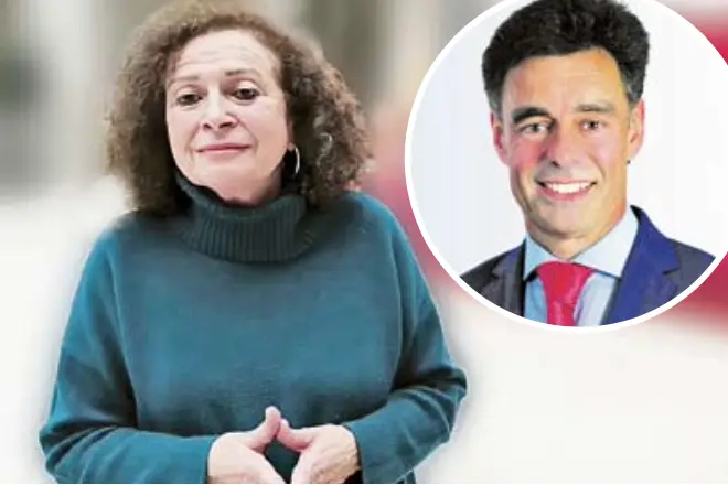 La alcaldesa regionalista Ma Teresa Noceda y el concejal del PP y canida- to a la alcald&iacute;a del Ayuntamiento de Comillas, Isaac Guti&eacute;rrez. / Saja