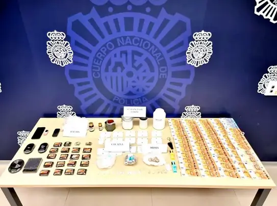 Materiales requisados por la Polic&iacute;a Nacional. / CNP