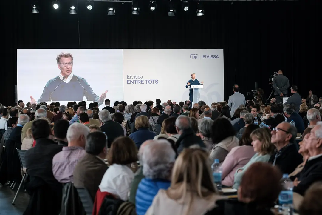 El presidente del PP, Alberto N&uacute;&ntilde;ez Feij&oacute;o en un acto del PP. / Sergio G. Ca&ntilde;izares
