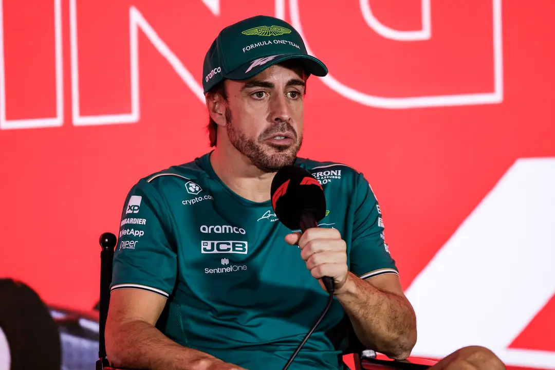 Fernando Alonso, durante una rueda de prensa. / Xavi Bonilla