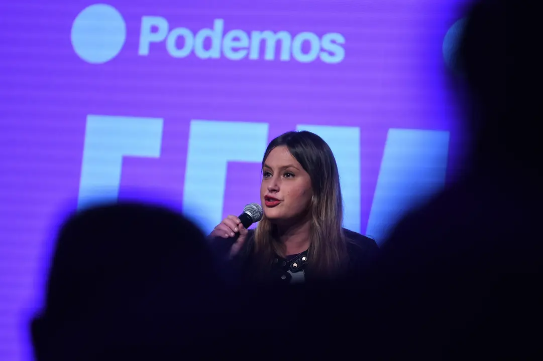 La coportavoz de Unidas Podemos en la Asamblea de Madrid y candidata a la Presidencia regional, Alejandra Jacinto. EP / Fernando S&aacute;nchez