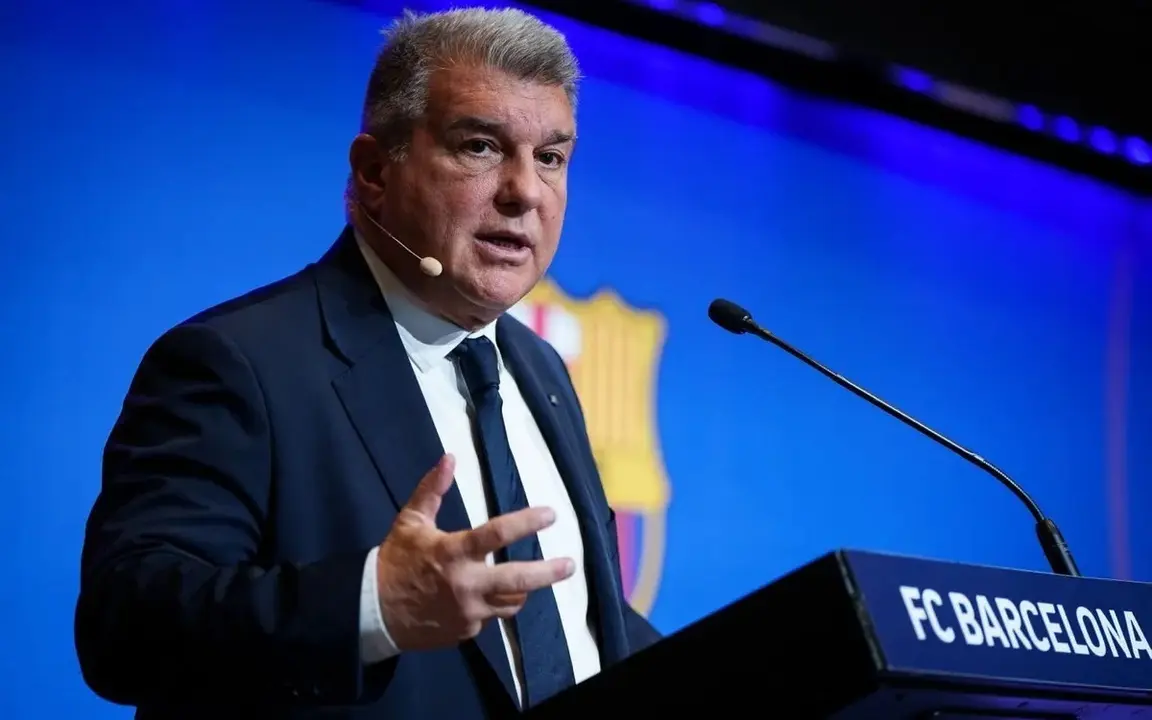 El presidente del FC Barcelona, Joan Laporta. / FCB