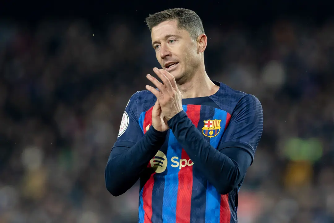 El delantero polaco del FC Barcelona, Robert Lewandowski. / Gerard Franco
