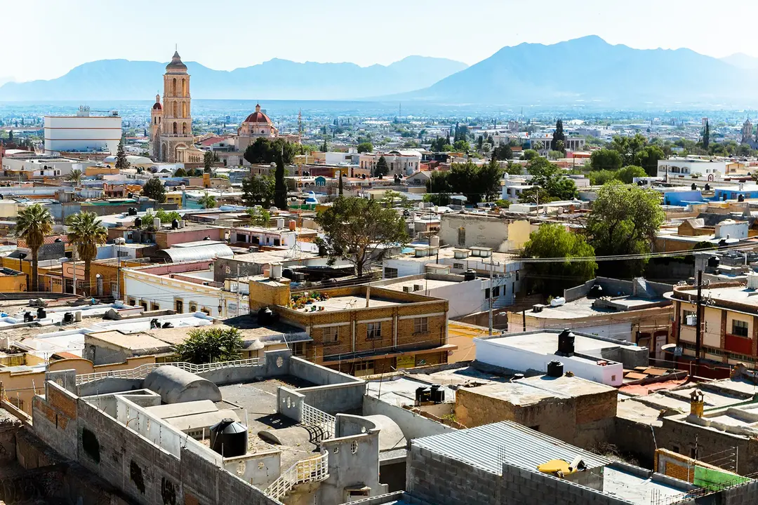 Vista a&eacute;rea de la ciudad de Saltillo.