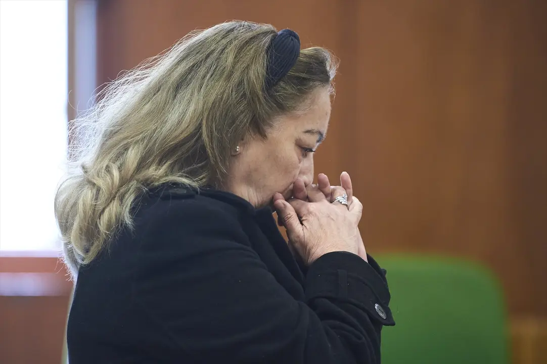 La acusada por el crimen del cr&aacute;neo de Castro Urdiales, Carmen Merino, durante una vista en la sala de lo Civil y Penal del Tribunal Superior de Justicia de Cantabria (TSJC). E.P. / C. Ortiz
