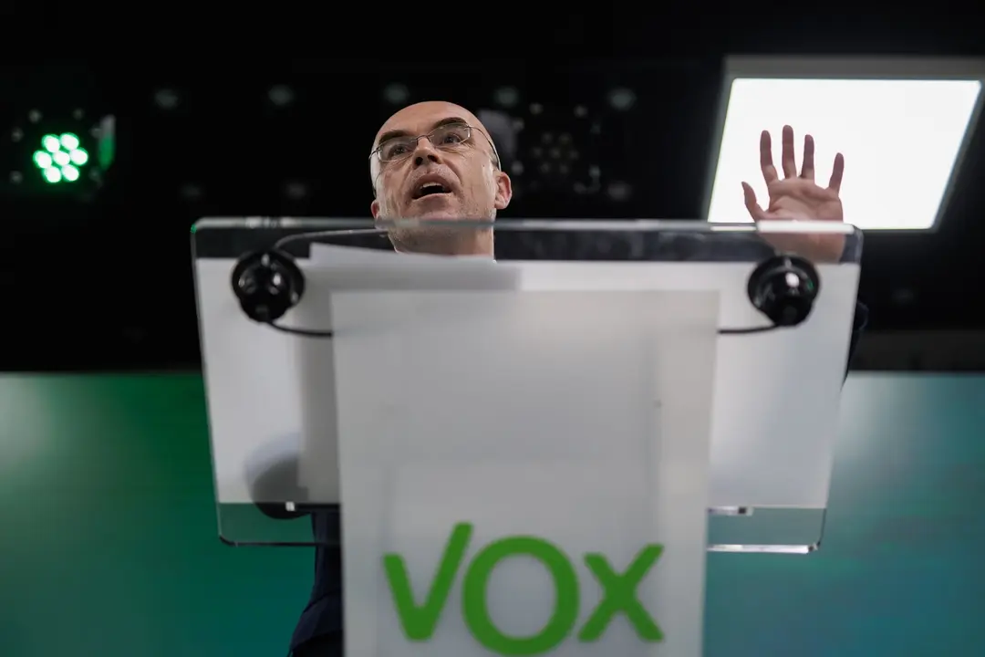 El portavoz del Comit&eacute; de Acci&oacute;n Pol&iacute;tica de Vox, Jorge Buxad&eacute;. EP / Alejandro Mart&iacute;nez V&eacute;lez