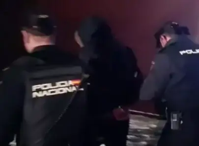 Detenci&oacute;n de uno de los redicales del Burgos CF./ CNP