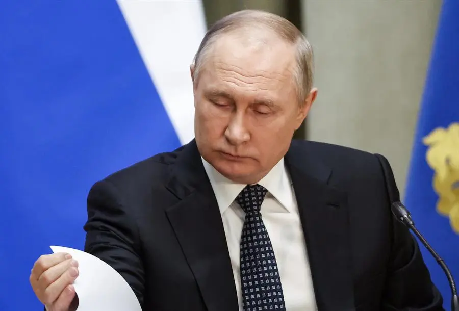 El presidente ruso, Vladimir Putin, mientras pronuncia un discurso. EFE / VALERIY SHARIFULIN