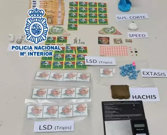 Drogas incautadas por la Polic&iacute;a Nacional. / CNP