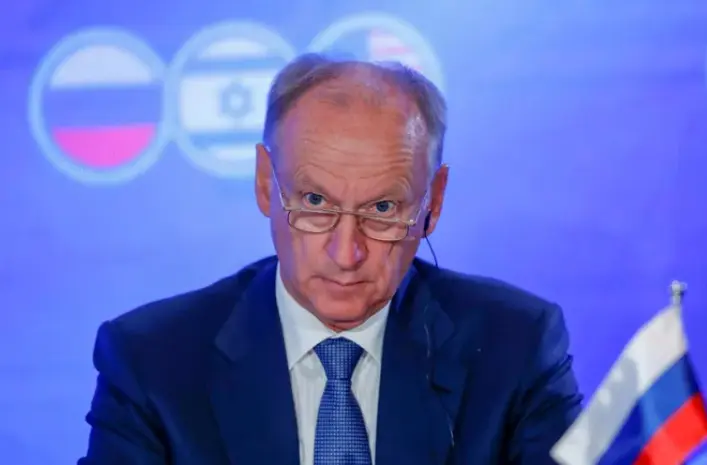 El secretario del Consejo de Seguridad ruso, Nikol&aacute;i P&aacute;trushev. EFE/ Atef Safadi