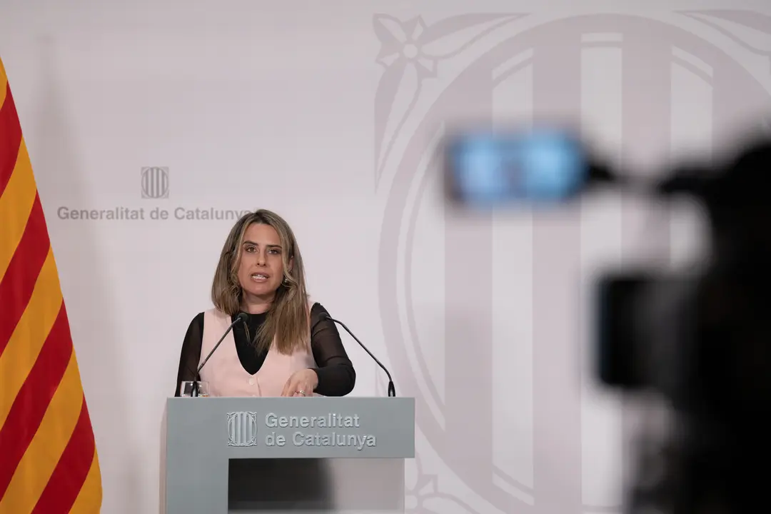 La portavoz del Govern, Patr&iacute;cia Plaja. / David Zorrakino