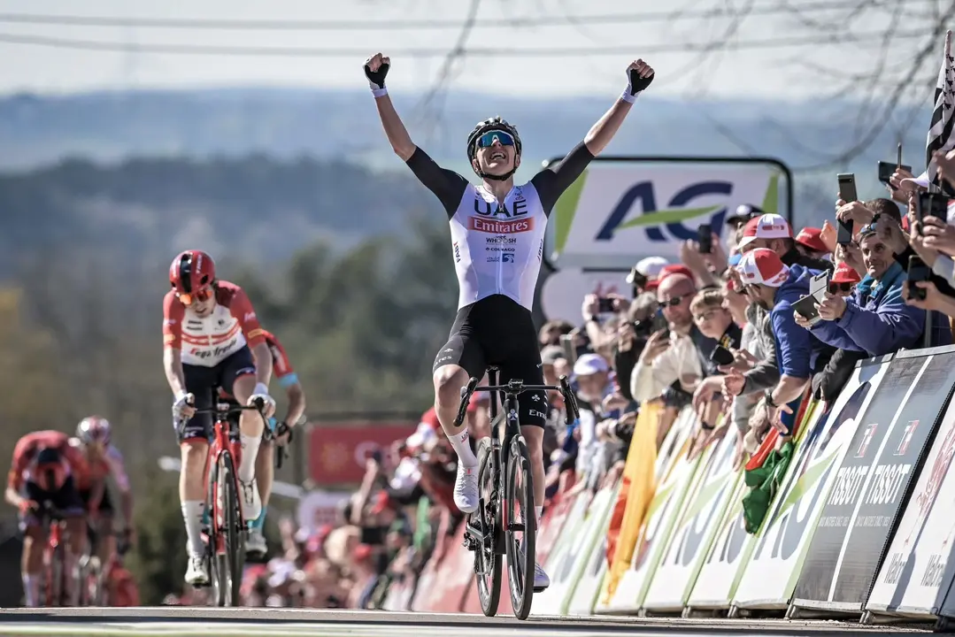 El ciclista Tadej Pogacar (UAE Team Emirates). / FLECHEWALLONNE