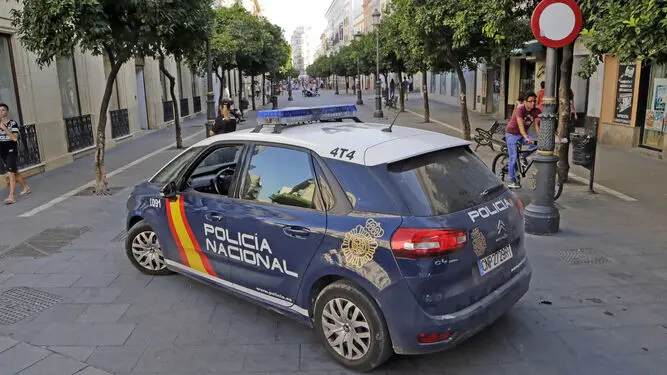 Un veh&iacute;culo de Polic&iacute;a Nacional en Aranjuez. / Alerta