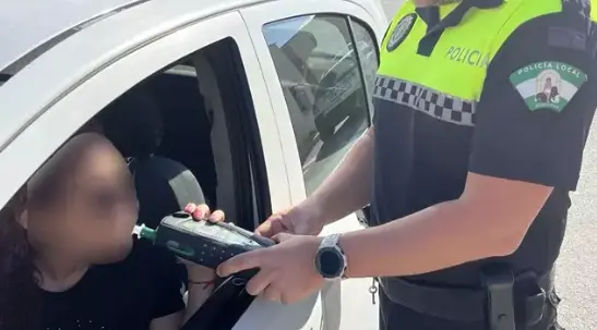 Control de alcoholemia de la Polic&iacute;a Local de Algeciras. / AA