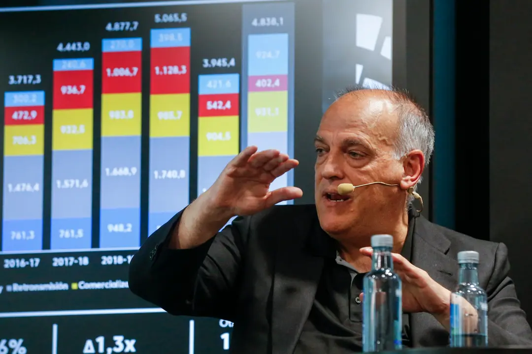 El presidente LaLiga, Javier Tebas. / Alejandro Lopez