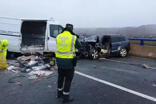 Accidente de tr&aacute;fico en La Rioja. / GC