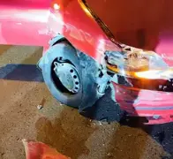 Veh&iacute;culo siniestrado tras darse a la fuga. / PLC