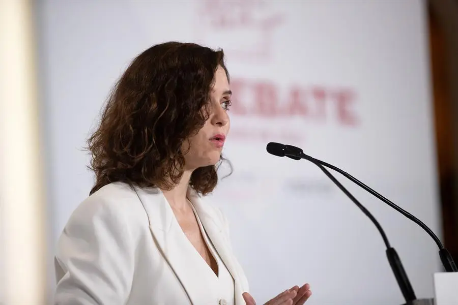 La presidenta de la Comunidad de Madrid y candidata del PP a la reelecci&oacute;n, Isabel D&iacute;az Ayuso. EFE / J.P. Gandul