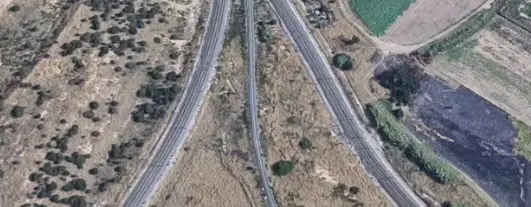 V&iacute;as de tren a la altura del paso elevado, donde se ha producido el arrollamiento mortal. / GM