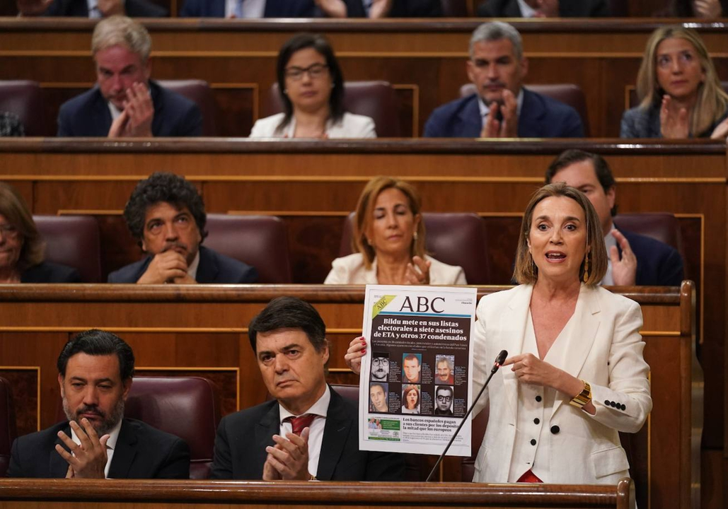 La portavoz del Grupo Popular en el Congreso, Cuca Gamarra.