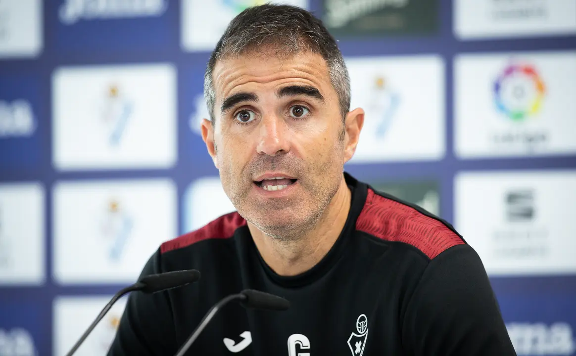 El entrenador del Eibar, Gaizka Garitano.