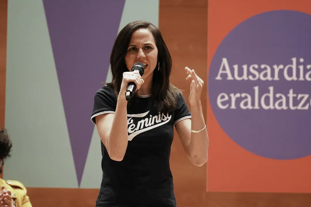 La secretaria general de Podemos y ministra de Derechos Sociales y Agenda 2030, Ione Belarra. EP / H.Bilbao