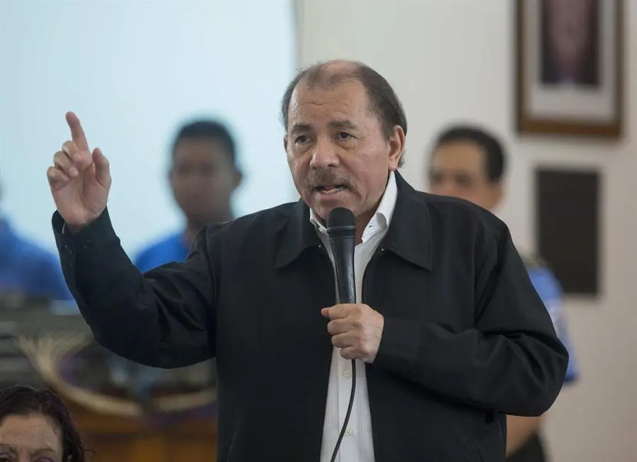 El presidente de Nicaragua, Daniel Ortega, en una fotograf&iacute;a de archivo. EFE / Jorge Torres
