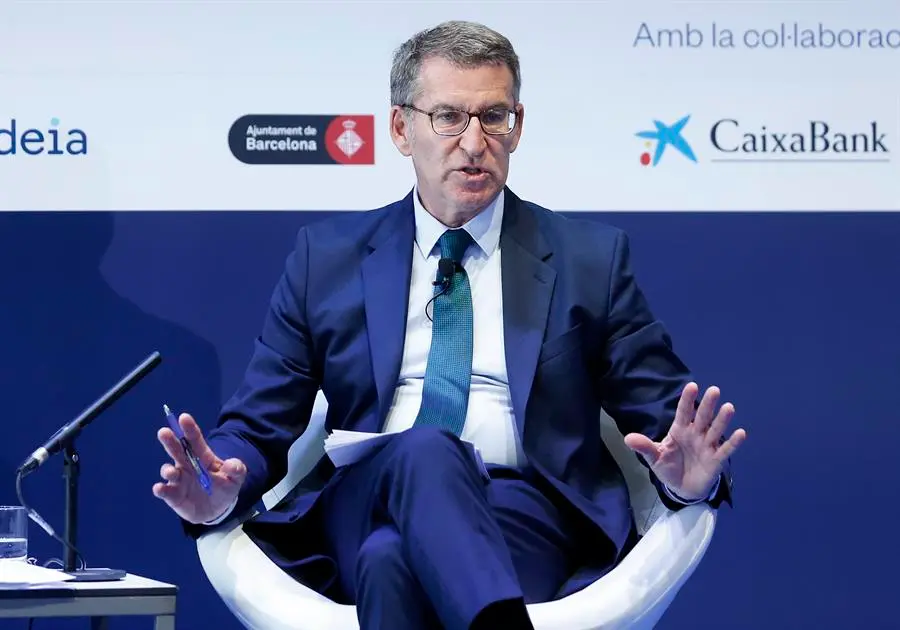 El l&iacute;der del PP, Alberto N&uacute;&ntilde;ez Feij&oacute;o. EFE / Andreu Dalmau