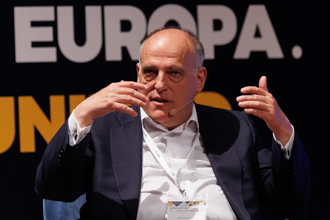 El presidente de La Liga, Javier Tebas. / Eduardo Parra