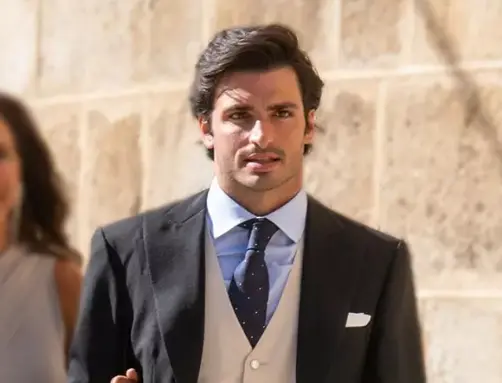 Carlos Sainz en la boda de su hermana. / EPR
