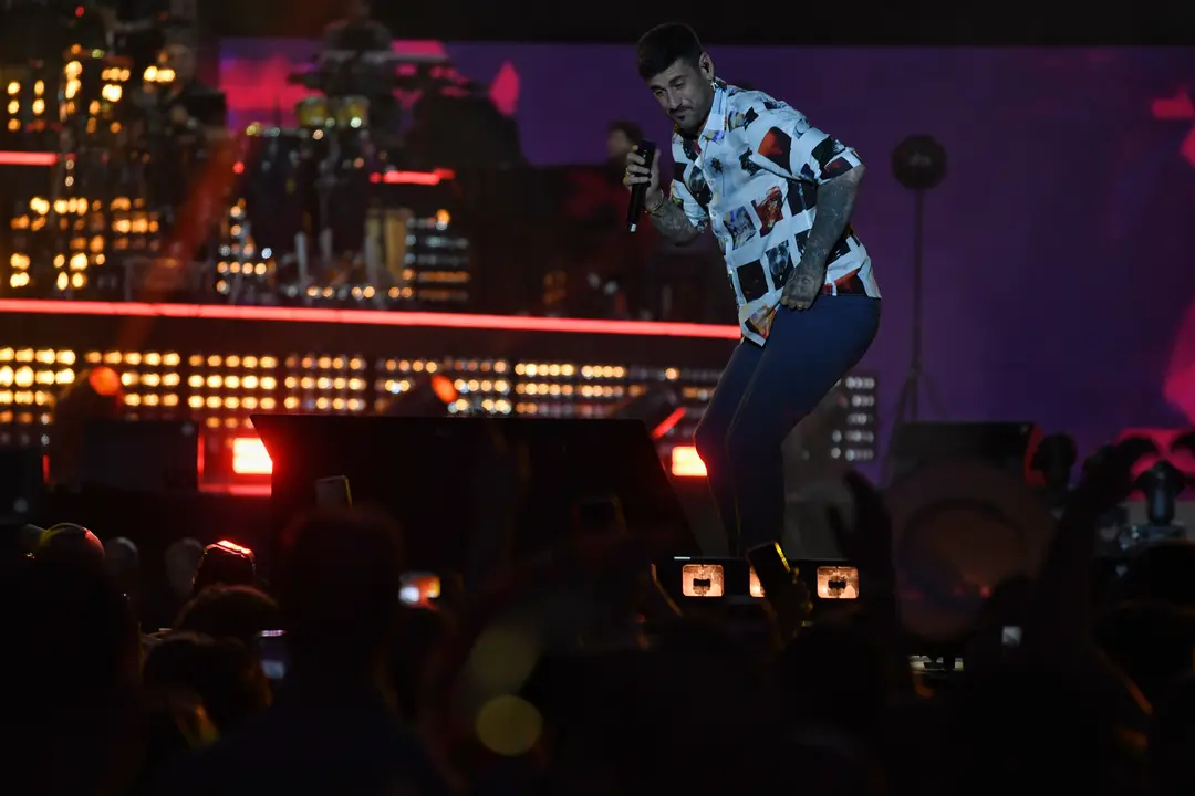 El cantante Melendi en un concierto. / Fernando S&aacute;nchez