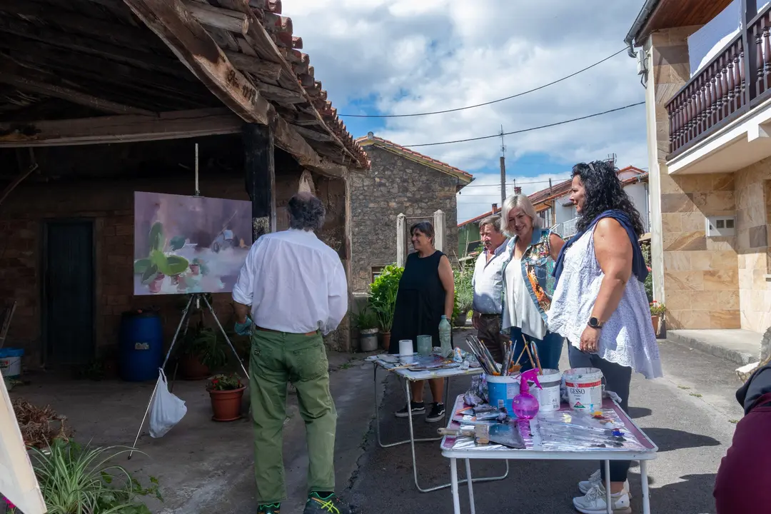 Concurso de pintura al aire libre de Polanco. / AP