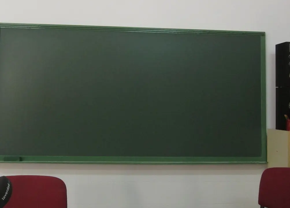 La pizarra de un colegio. / EP