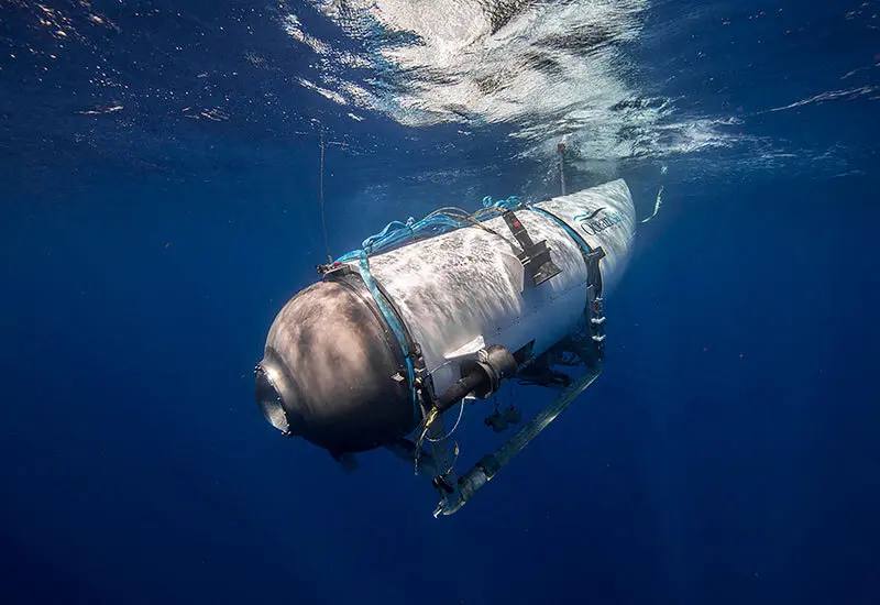 Un modelo del sumergible desaparecido. / OceanGate