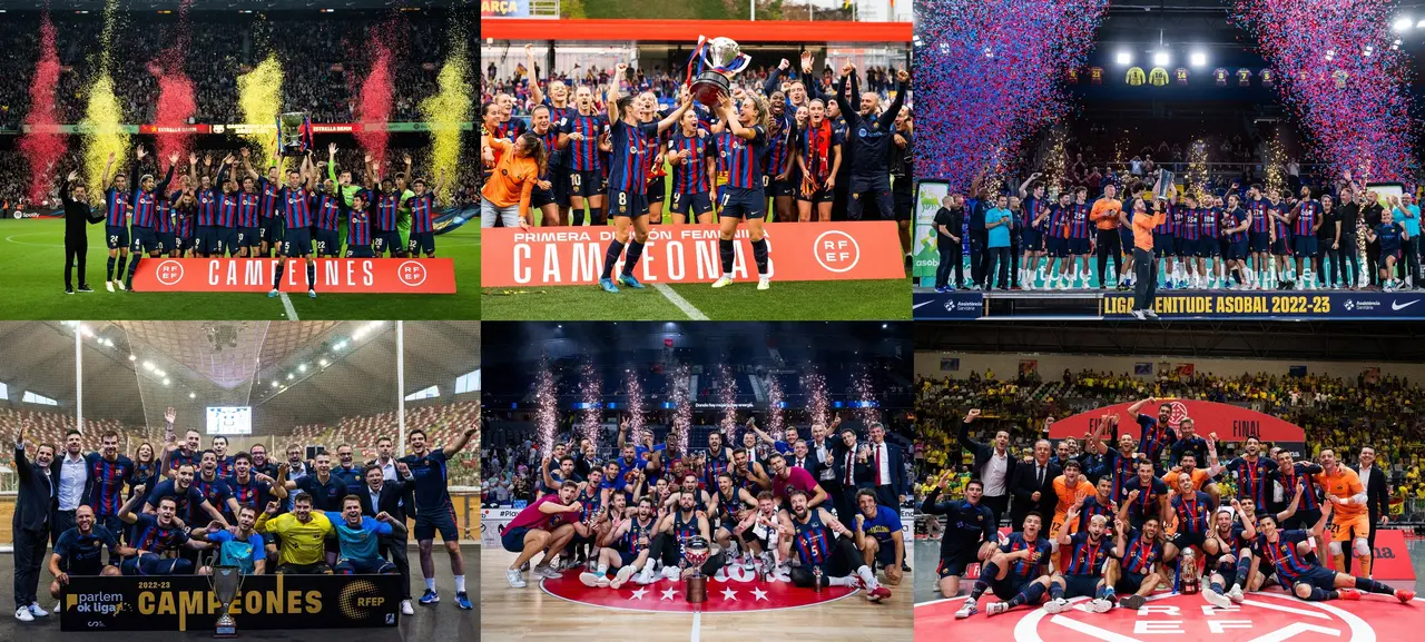 El FC Barcelona es 'supercampe&oacute;n' de Liga en la temporada 2022/23. / FCB