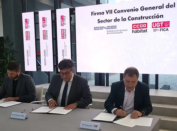 Firma VII Convenio General de la Construcci&oacute;n. EP