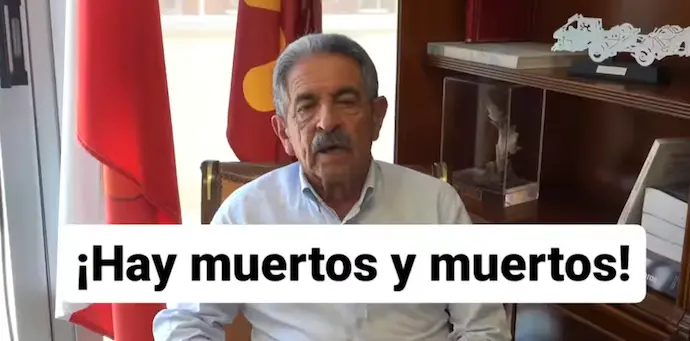 Miguel &Aacute;ngel Revilla, durante su pol&eacute;mico v&iacute;deo. / AC