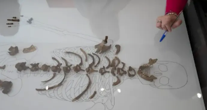 La Dama Roja, protagonista en el Centro de Arte Rupestre de Cantabria. / Pedro Puente Hoyos